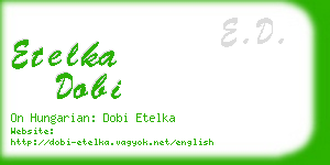 etelka dobi business card